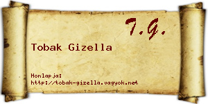 Tobak Gizella névjegykártya